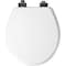 Bemis Benton Slow Close Round White Enameled Wood Toilet Seat 26MBSL 000 - alternate 6